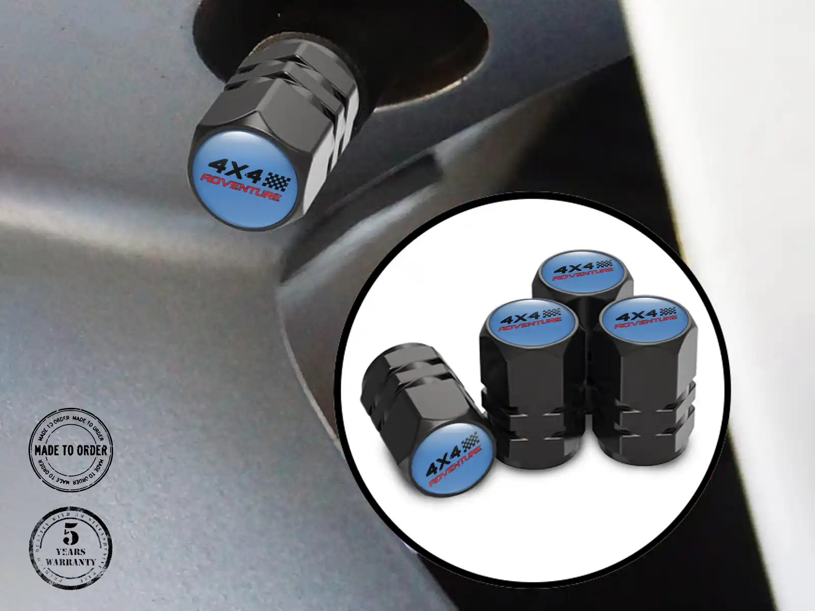 Tire Valve Covers for Bicycles Pro Style Finish